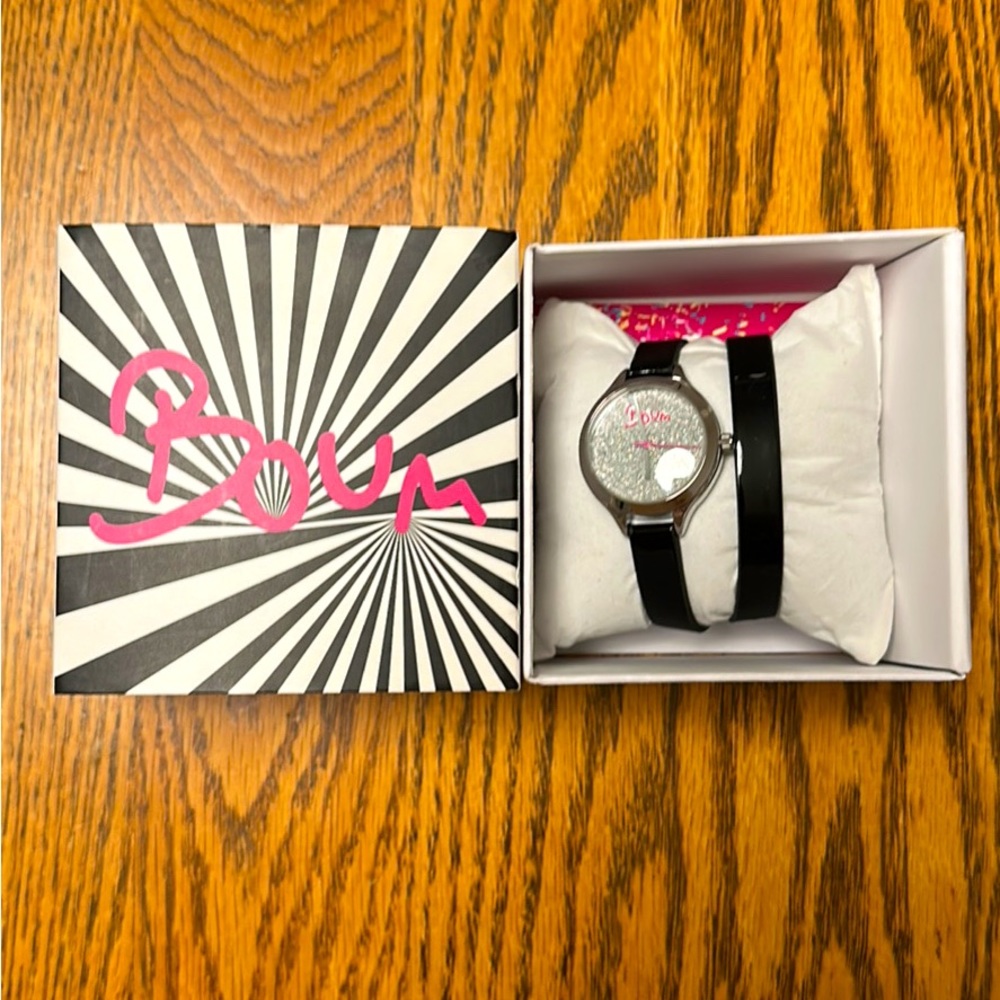 Boum Silver Confetti Watch.